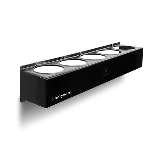 Shine Systems Bottle Shelf - пластиковая полка с отверстиями под бутылки, 53*10*10см SS854