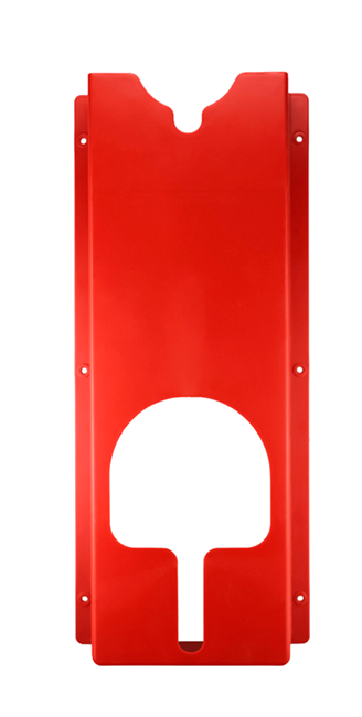 Shine Systems Holder Держатель полировальных машинок, настенный, пластик, красный 60*25,5*9,5см SS905