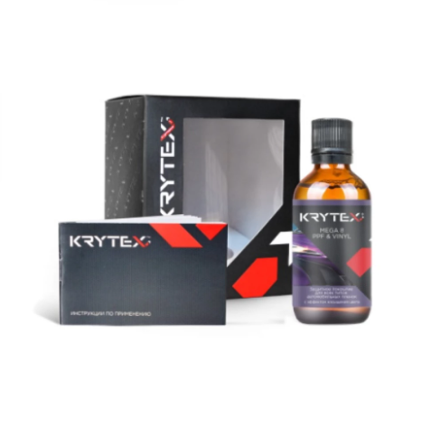 KRYTEX MEGA 8 PPF&VINYL Защитное покрытие для всех типов автомобильных пленок, 50 мл K004VPF