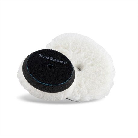 Shine Systems Cotton Wool Pad - полировальный круг мех с хлопком 75 мм SS467
