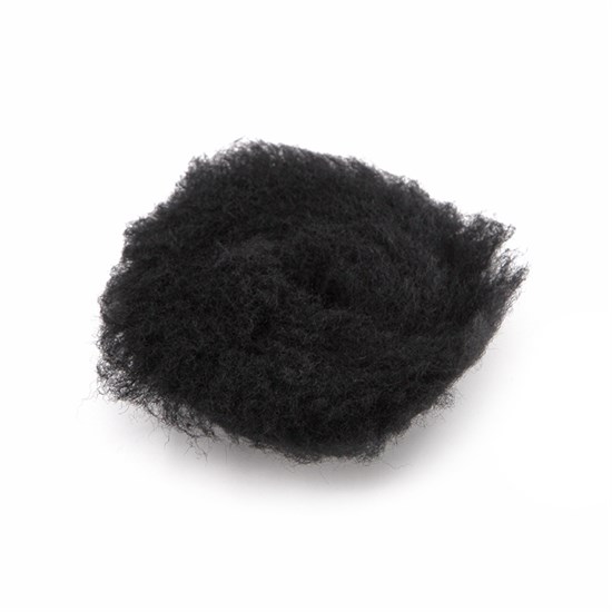 Shine Systems Black Wool Pad - полировальный круг из черного меха, 75 мм SS540