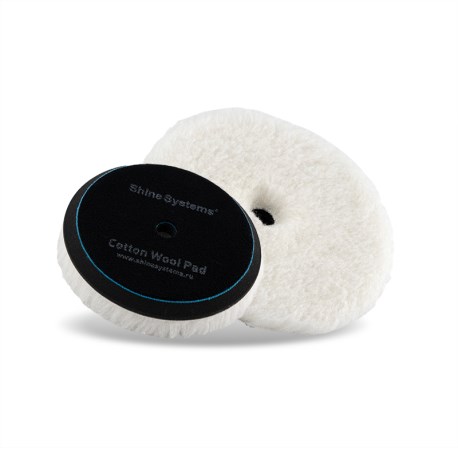 Shine Systems Cotton Wool Pad - полировальный круг мех с хлопком 155 SS469