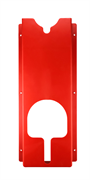 Shine Systems Holder Держатель полировальных машинок, настенный, пластик, красный 60*25,5*9,5см SS905