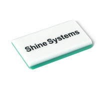 Shine Systems Ракель двухслойный резиновый, 12x6,5см SS391