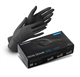 Shine Systems Nitrile Gloves - защитные универсальные нитриловые неопудренные перчатки, размер "M", цвет черный 100 шт SS414